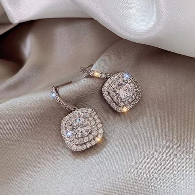 100 % Sterling Zilver 925 If Cut Diamant Druppel Oorbel Voor Vrouwen Aretes De Mujer Aros Mujer Oreja Verloving Zilver 925 Sieraden
