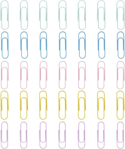 Kleurige grote paperclips in pastelkleuren, 100 mm voor kantoor, school en knutselprojecten, handige en vrolijke accessoires voor het organiseren van documenten