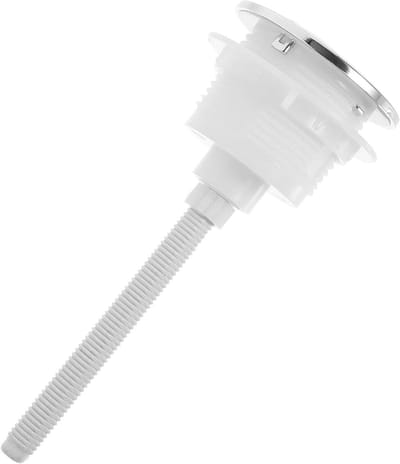 Toilet Knop - Spoelknop Unit - Toilet Onderhoud - Eenvoudige Installatie - 4.6 x 13 x 4.6 cm - Zilverkleurig