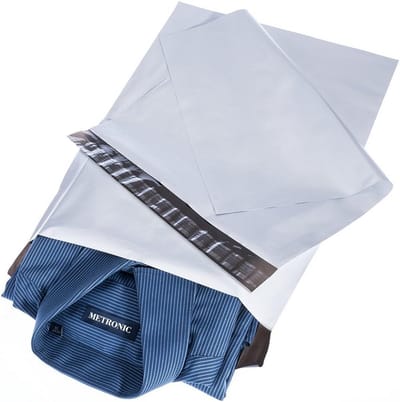 100 stuks zelfklevende poly-verzendtassen 12 x 15,5 cm - waterdicht en scheurvast