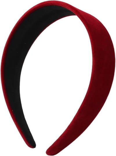 Brede wijnrode haarband voor dames - Haaraccessoires voor dagelijks gebruik en feesten, trendy en comfortabel