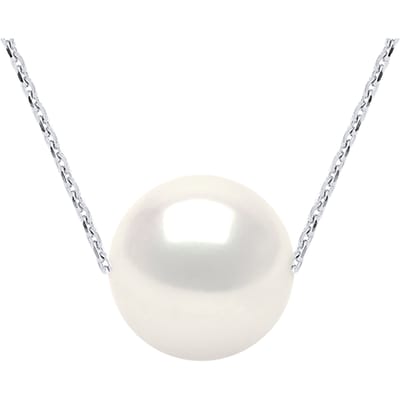 Zoetwater parelsnoer White Round 11-12 mm Chain Convict White Gold 18k