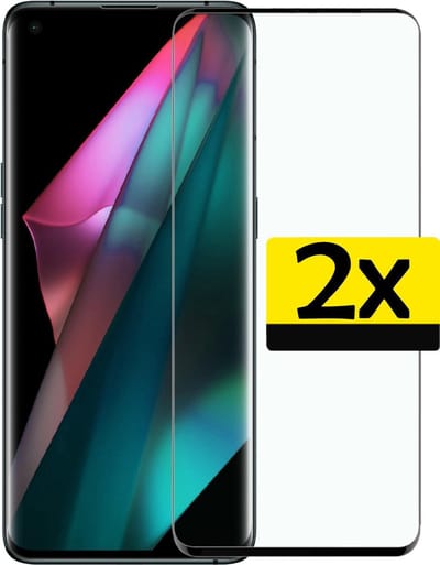 Screenprotector - Geschikt voor OPPO Find X3 Neo - 2 Stuks - Extra Sterk - Beschermglas - Gehard Glas - Tempered Glass - Screen Protector