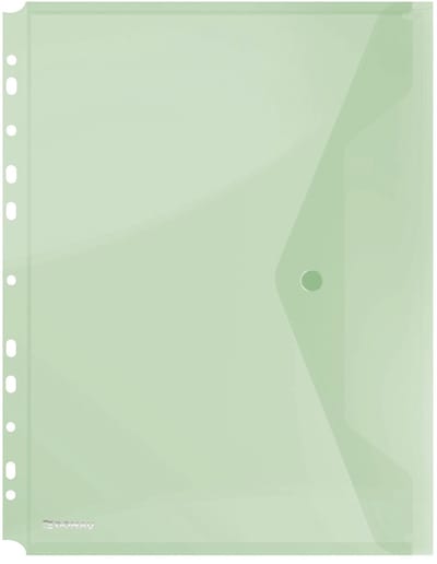 Enveloptas, A4, geperforeerd, groen