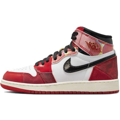 Marvel x Air Jordan 1 Retro High OG GS Next Chapter Kindersneakers Rood University-Rood Zwart DV1753-601 36.5