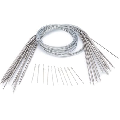 Rondbreinaalden RVS Ronde naalden Diverse maten Haakbreinaalden 80cm