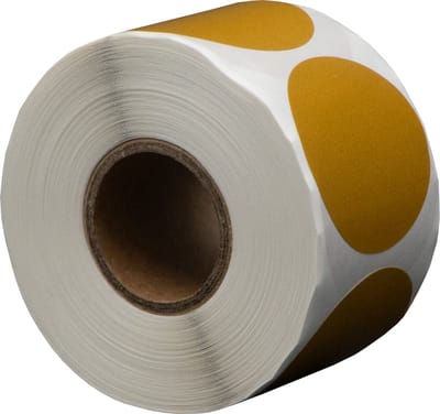 500 Etiketten Rond Goud 35 mm op Rol - Sluitzegel - Markeringspunten - Blanco ronde stickers - DULA