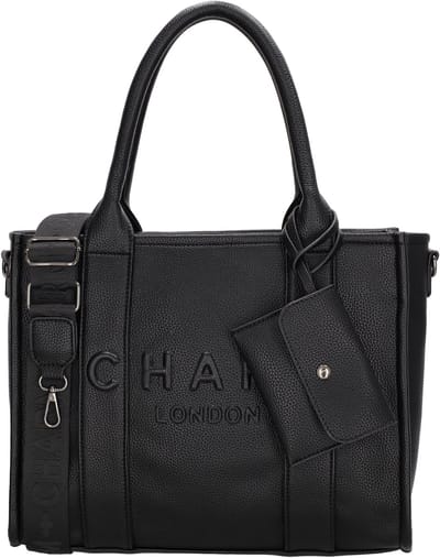 Charm London Bond Shopper - Schoudertas - Crossbody - Schouderband - Stijlvol - Etui - Tote Bag - Dames Tas - Zwart