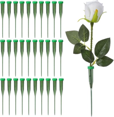 30 stuks groene bloemen waterbuizen voor verse bloemstukken, 5,71 inch plastic flacons met doppen, ideaal voor bloemistbenodigdheden en decoratie