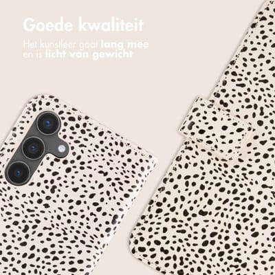 imoshion Hoesje - Geschikt voor Samsung Galaxy S24 - Design Bookcase smartphone - Desert Dots