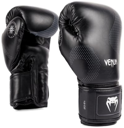 Venum Nexus Bokshandschoenen Zwart Zilver - 10 OZ