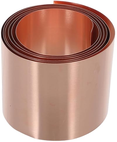 Koperen Folieplaat - Metaalstrip Flexibel - Elektronica Reparatie - Zeer Buigzaam Materiaal - 100x5cm - Roségoud