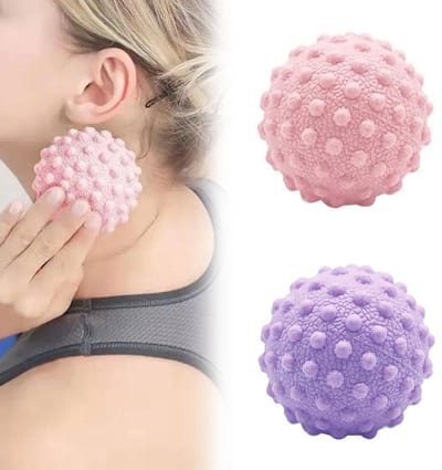 Allecto - Stekelige Massagekogelset - Massageballen voor Voetmassage - Ideaal tegen Plantaire Fasciitis - Compacte Formaat - Triggerfunctie - Voor ...