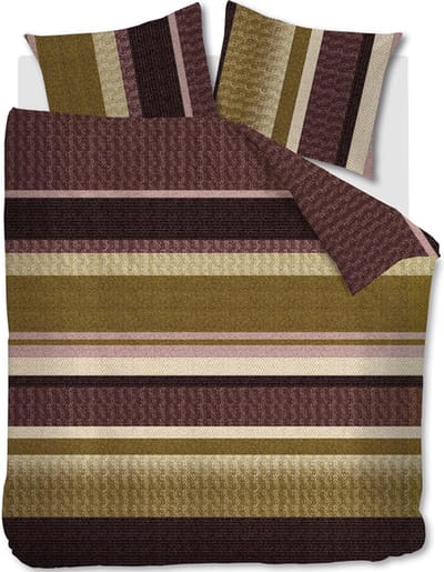 Beddinghouse Jorren dekbedovertrek - Eenpersoons - 140x200/220 - Donker Rood