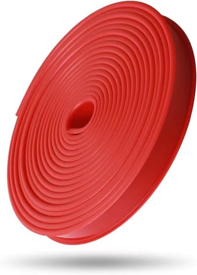 U-vormige kantenband - Meubelbescherming strip - Meubels opknappen - Zelfklevend TPE materiaal - 12 mm breed - Rood