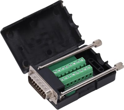 15-Pins D-SUB Male Terminal Adapter Module met Breakout Card en Beschermcase voor Eenvoudige Verbindingen