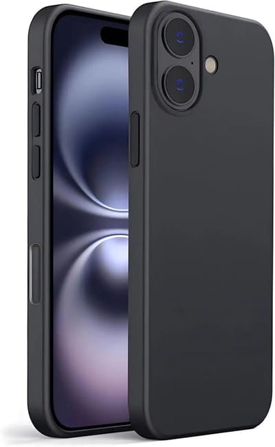 Zwart Dun TPU Hoesje Geschikt voor Apple iPhone 16 | Back Cover | Lichtgewicht | Ultra Dun | Flexibel | Zacht