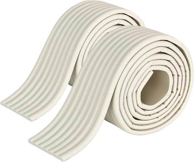 Zelfklevende Anti-Collisierand 4 m x 80 mm - Veiligheidsstrips voor Meubels en Hoekbescherming in Wit voor Kinderen