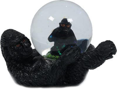 PIA Soft Toys Gorilla liggend waterbal - 45 mm - Snowglobe