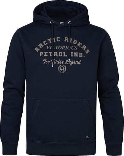Petrol Industries - Heren Artwork Hoodie Wyatt - Blauw - Maat M