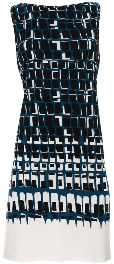 Sunflair Strandjurk Dames – Mouwloos Kleedje – Geometrisch Patroon – 100% Viscose – Licht & Luchtig – Maat 36