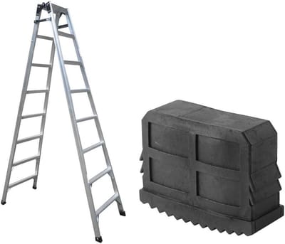 Ladder Voetstukken van Rubber, Antislip Ladder Matten, 1 Paar Verlengingspads voor Stabiliteit en Veiligheid