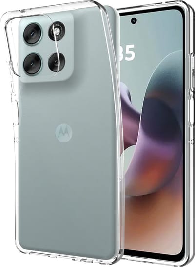 Cazy hoesje geschikt voor Motorola Moto G56 Hoesje Siliconen - Flexibele Case - Transparant