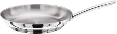 Grote Koekenpan 26 cm Conisch RVS - Geschikt voor Alle Warmtebronnen Inclusief Inductie