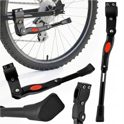 Verstelbare aluminium fietsstandaard achterzijde montage fietsstandaard voor 24 26 27,5 29 inch MTB racefietsen stadsfietsen trekkingfietsen opvouwbaar antislip anti-kras rubberen pad snelle