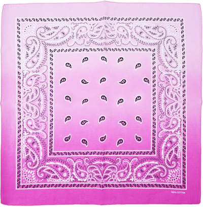 Fako Fashion - Paisley Bandana - Two Tone - 2-Kleurig - Roze-Fuchsia