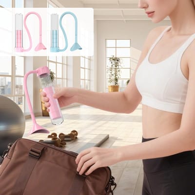 Ademhalingstrainer - Longtrainer Buiktrainer - Longcapaciteit Verbeteren - Instelbare Intensiteit - 56 x 45 x 16 cm - Roze