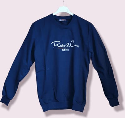 Katoenen heren - mannen top - sport top met lange mouwen in BLAUW kleur - maat S/M