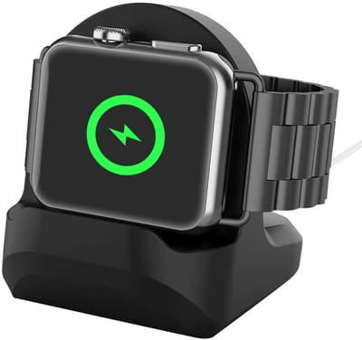 Eko, Duurzame en gebruiksvriendelijke TPU oplaadstandaard voor Apple Watch, Zwart