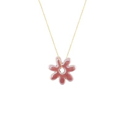 Planet Pink - Ketting salmon special goud - Stainless Steel - Roestvrij Staal rvs - Waterproof