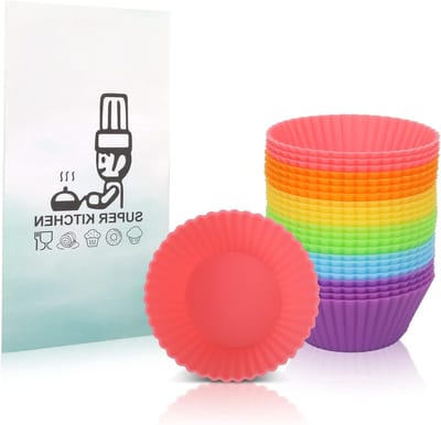 Mini Silicone Cupcake Cases - Herbruikbare Muffinvormen voor Cheesecake en Yorkshire Pudding, Non-Stick Bakvormen voor Air Fryer en Oven