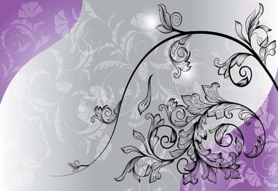 Fotobehang  Floral Pattern | XXXL - 416cm x 254cm | 130g/m2 Vlies