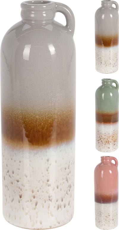 Home&Styling Collections-vaasje-kruik model-3 assorti-25cm hoog