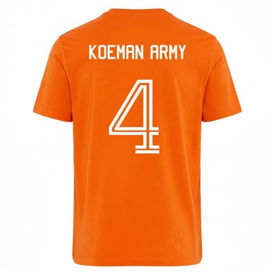 Oranje WK-EK T-shirt Koeman Army XS