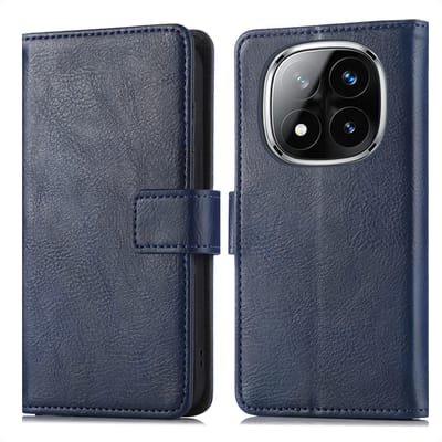 imoshion Hoesje - Geschikt voor Xiaomi Poco X7 - Luxe Bookcase - Donkerblauw