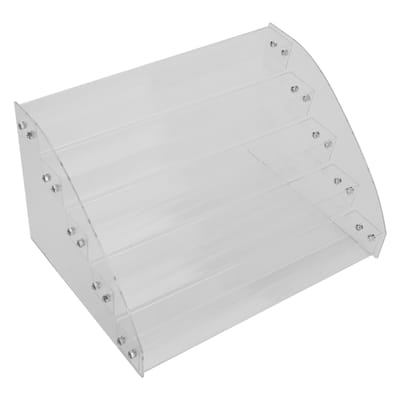 Meerlaagse Transparante Acryl Display Stand Rek Organizer Cosmetica Opbergdoos Vijf Lagen white