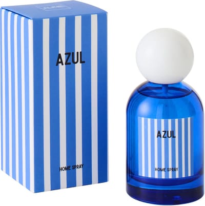 J-Line huisparfum Azul - Salt & Waves - glas - blauw - large - 4 stuks