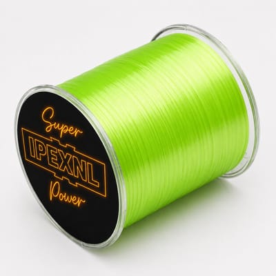 IPEXNL Super Power Nylon Vislijn 500m – Geel – 0.32mm – Trekkracht 10.5kg – Sterke Visdraad voor Zoet- en Zoutwater