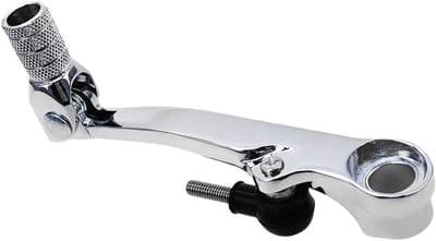 Motorfiets Versnellingshendel - Schakelpook Hendel - Motor Rijden - Aluminium Constructie - 15mm Gat Diameter - Zilver