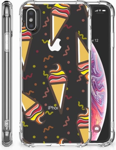 Apple iPhone Xs Max Beschermhoes Icecream