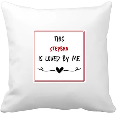 Akyol - this stepsis is loved by me Kussen hoes - Zus - iemand die houdt van zijn stiefzus - verjaardag - cadeautje voor zus - zus artikelen - kado - geschenk - 40 bij 40 cm