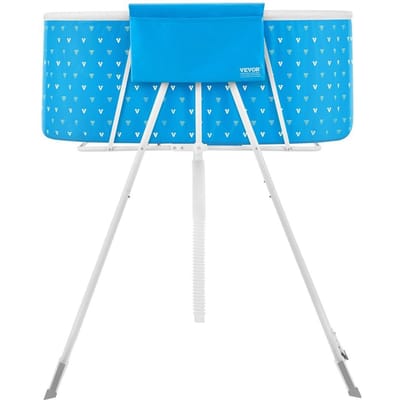 Baignoire Pliante pour Chien Surélevée Bleu Clair Station de Bain pour Animaux de Compagnie pour Chien et Chat
