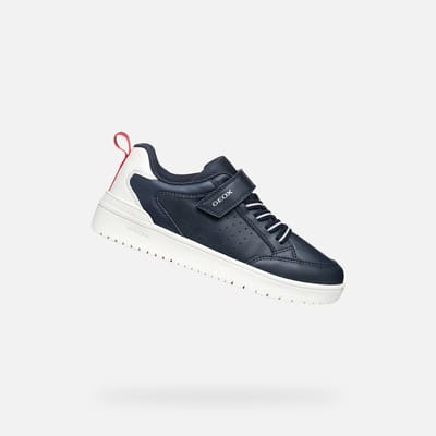 GEOX WASHIBA JONGENS Sneakers - MARINEBLAUW/WIT - Maat 31