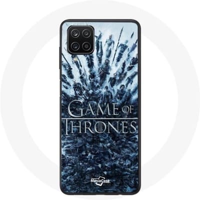 Coque pour Samsung Galaxy A12 Game of Thrones saison 8 Episode 1 Le Trône de Fer Personnages logo Gr