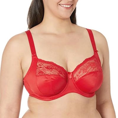 Dames Volledig bedekkende BH met Stretch Lace en Driedelige Cup