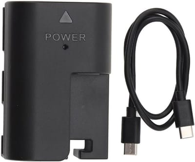 SPHProducts - Dummybatterij - Type C DC-koppeling - Voor camera's - Geschikt voor 5D 6D 7D 60D 70D 80D R R5 R6 R7 - Ideaal voor continu stroomverbruik